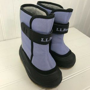 L Bean Toddler Girl Size 6 Purple Winter Snow Boot